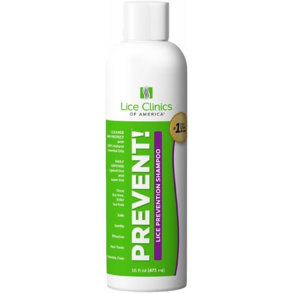 Lice Clinics of America Daily Lice Prevention Shampoo 8oz front view for lice protection.