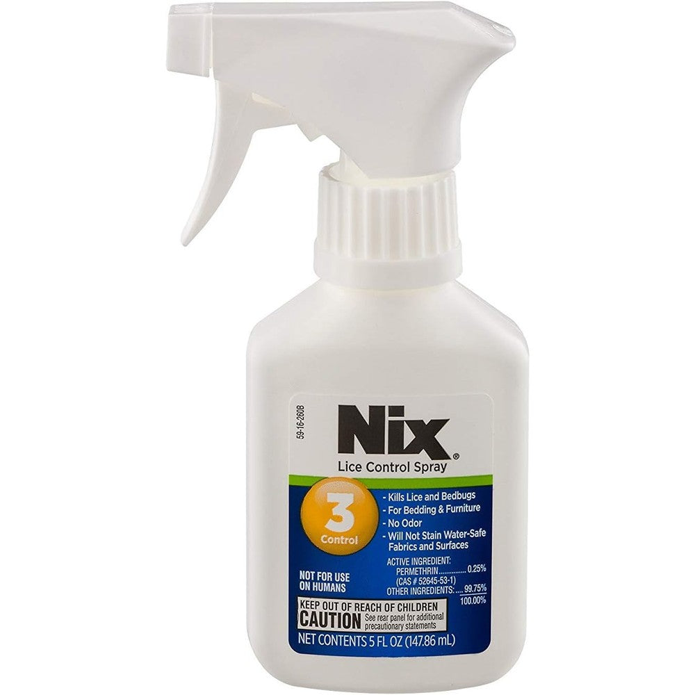 Nix Lice Control Spray pack of four front view professional home pest treatment