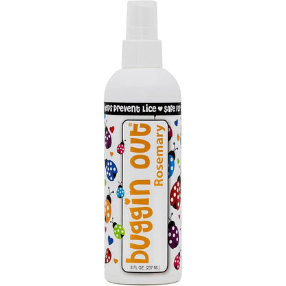 Buggin Out Radical Rosemary Hair Mist front view lice prevention spray