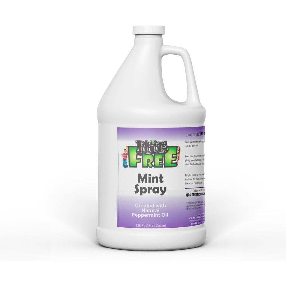 Nit Free Terminator Mint Head Lice Spray Refill 128 Ounce front view
