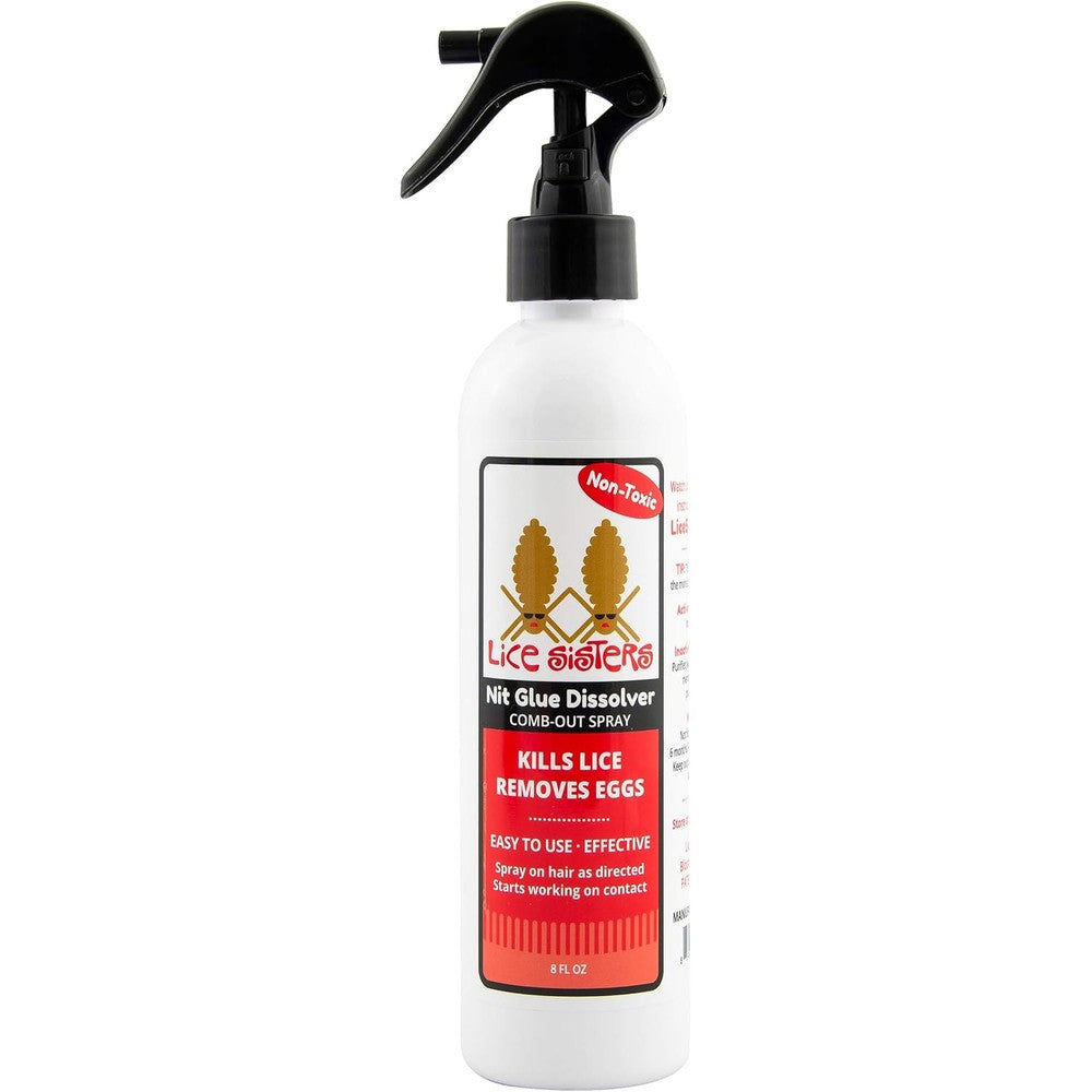 Lice Sisters Head Lice Treatment spray bottle front view natural lice killer