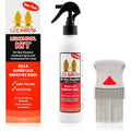 Lice Sisters Head Lice Treatment Kit front view showing spray bottle and comb