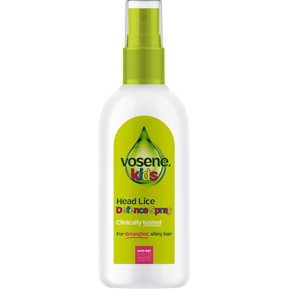 Vosene Kids Advanced Conditioning Defence Spray front view for head lice prevention.