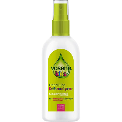 Vosene Kids Advanced Conditioning Defence Spray front view for head lice prevention.