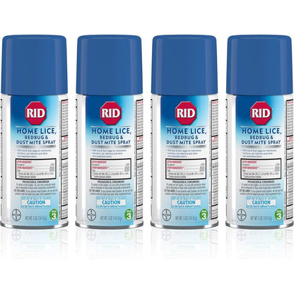 Rid Home Lice Bedbug and Dust Mite Spray front view for pest control