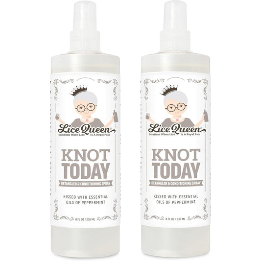 Lice Queen Knot Today Detangler and Conditioning Spray front view natural hair care