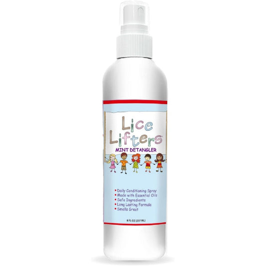 Lice Lifters Repel Mint Spray front view bottle of natural lice repellent