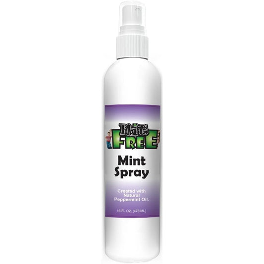 Nit Free Head Lice Mint Spray 16 Ounce front view natural repellent