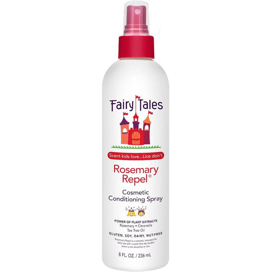 Fairy Tales Rosemary Repel Conditioning Spray front bottle view for kids lice prevention.