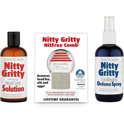 Nitty Gritty Complete Nit Kit front view head lice removal system