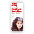 Nitty Gritty Aromatherapy Head Lice Kit 150ml bottle and comb front view for natural nit removal