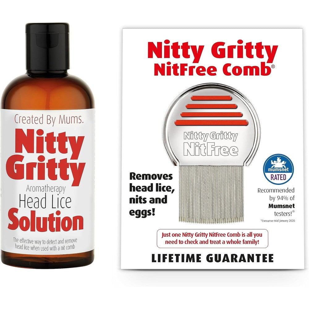 Nitty Gritty Combination Kit front view professional lice treatment set.