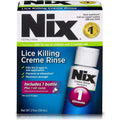 Nix Lice Treatment Creme Rinse three pack front view lice removal kit