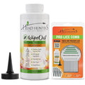 Head Hunters Wipeout Pro Lice Treatment Kit front view for natural lice removal.