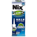 Nix Ultra 2-in-1 Lice Elimination System box and metal comb for super lice treatment.