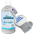 33rd Parallel Soap Co Natural Lice Treatment bottle and comb front view