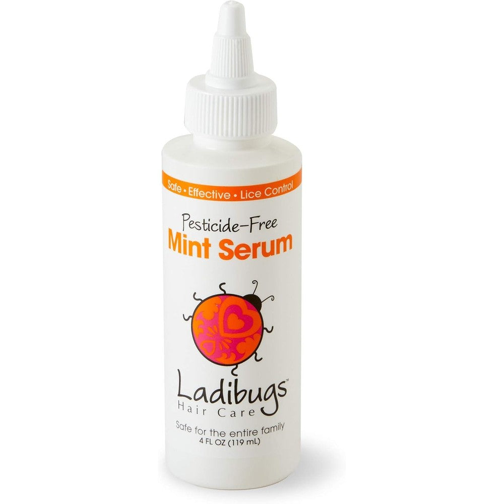 Ladibugs Elimination Mint Serum 4 Ounce front view natural lice treatment