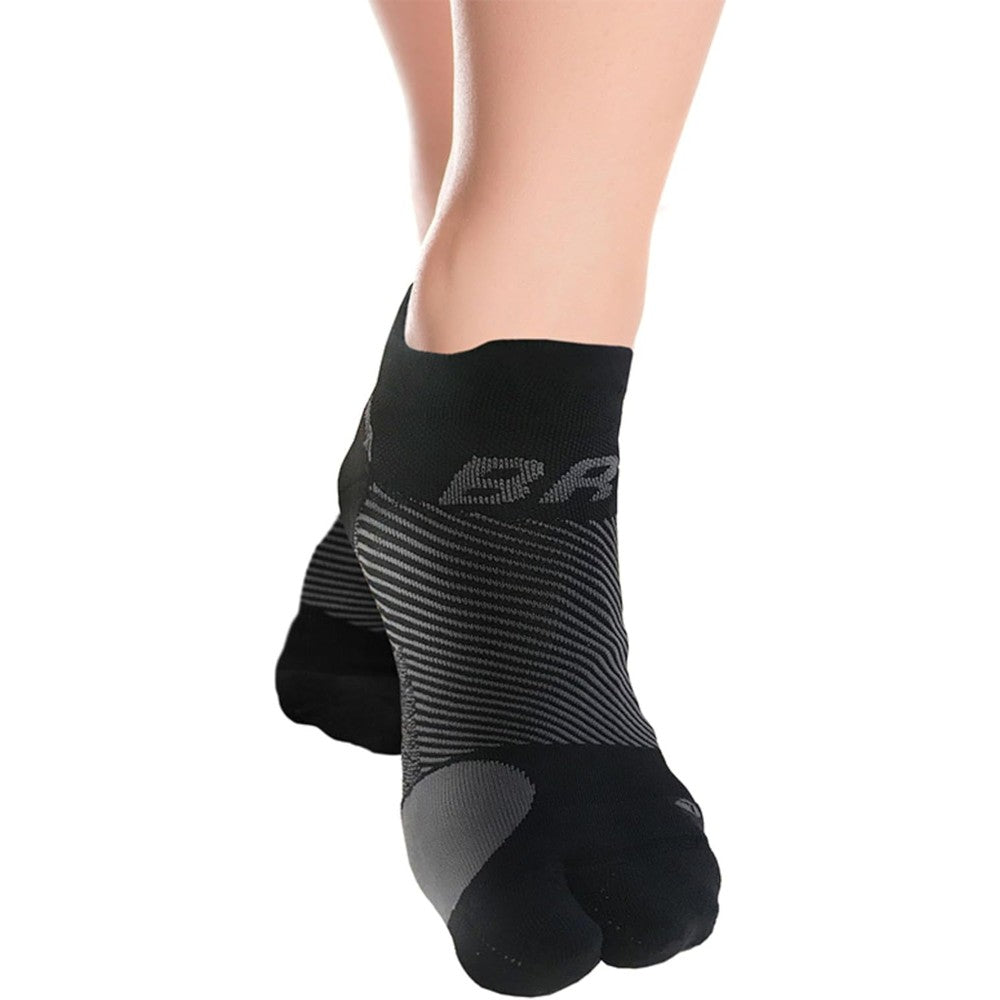 OrthoSleeve BR4 Bunion Relief Socks front view showing split toe design