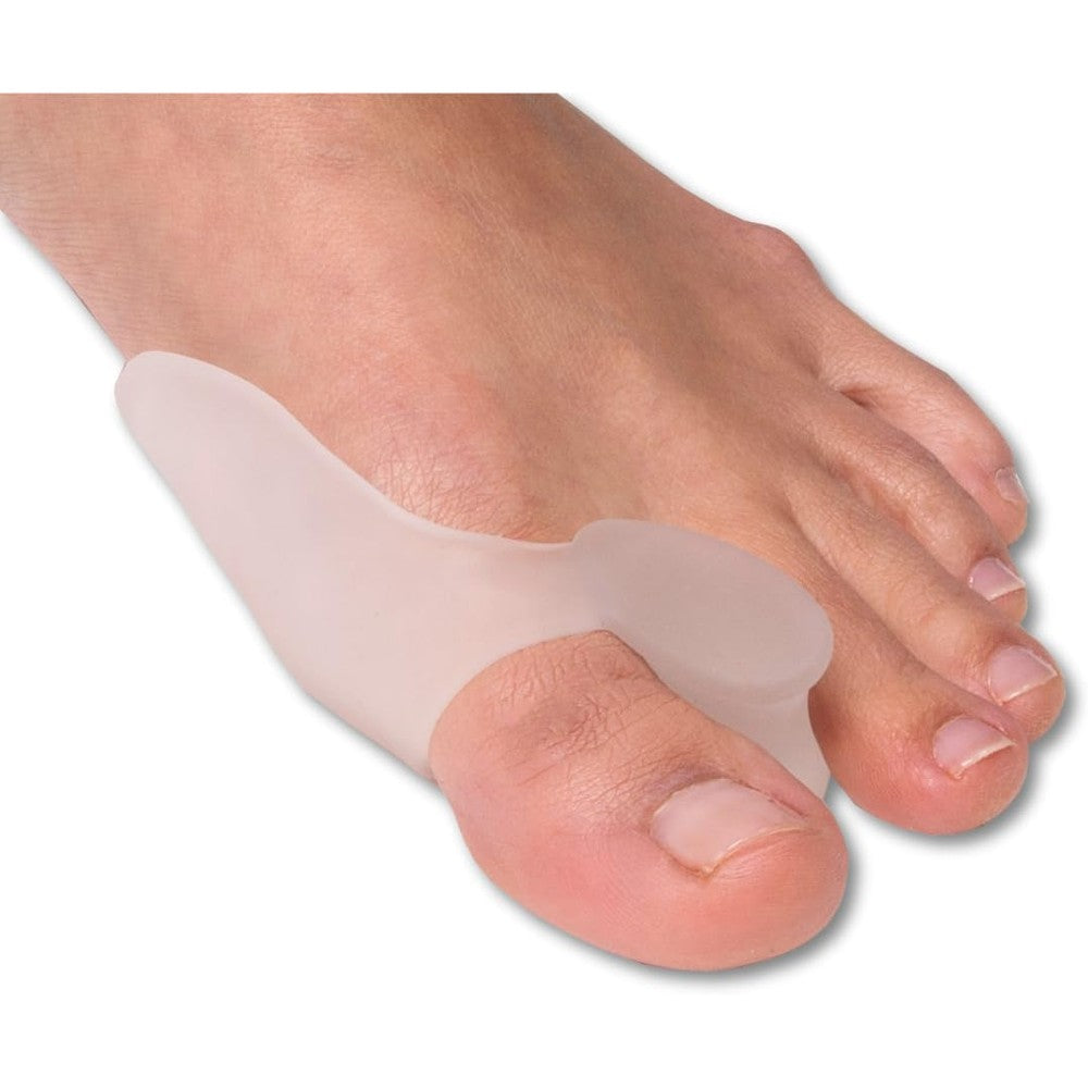 NatraCure Gel Big Toe Bunion Guard front view for bunion pain relief.
