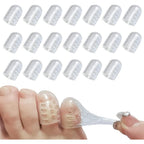 Drokenle silicone toe protectors front view clear gel caps package