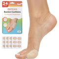 ZenToes Bunion Pads 24 Count front view packaging for foot pain relief.