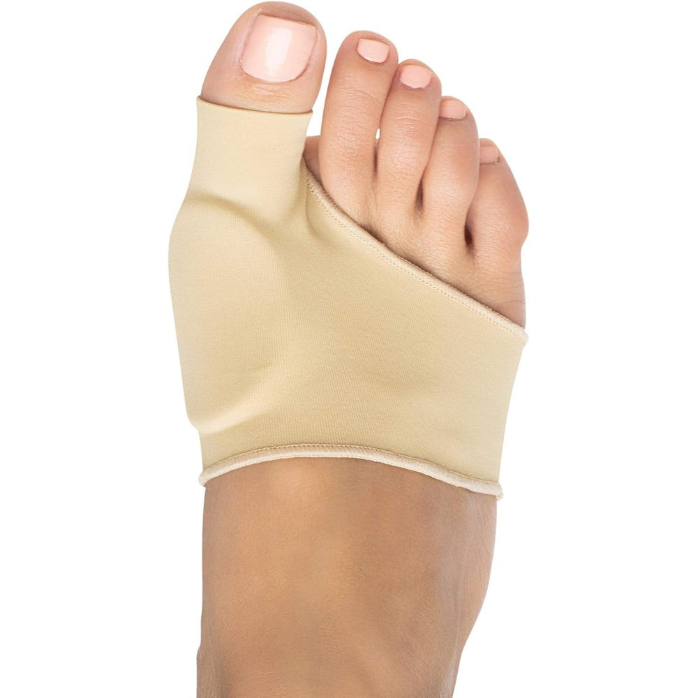 ZenToes Bunion Relief Sleeve front view showing gel padding for foot pain relief.