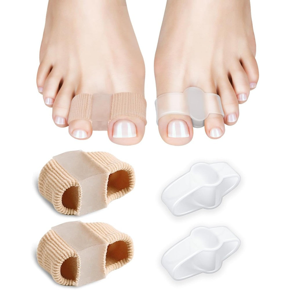 PGRODE toe separators for bunion correction front view showing nylon and gel loops.