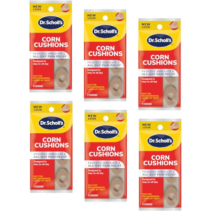 Dr. Scholl's Corn Cushions front view packaging for corn pain relief.