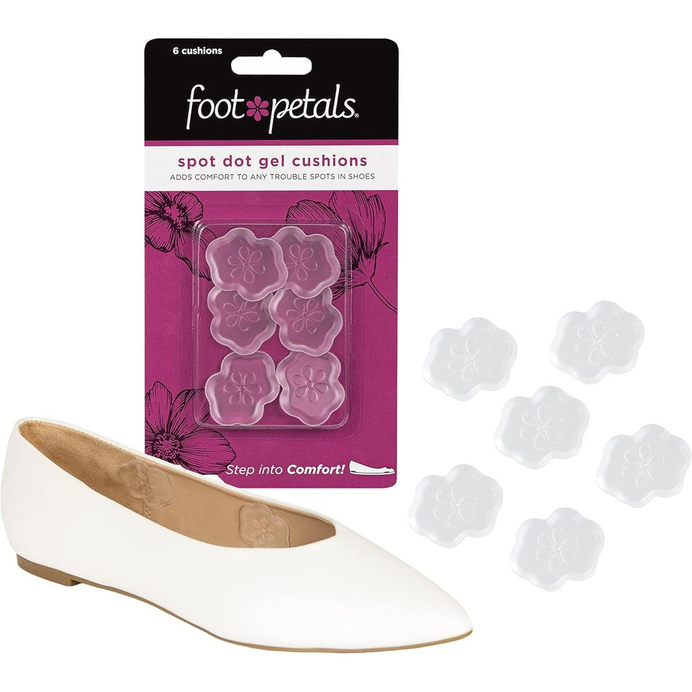 Foot Petals Spot Dot Cushion pack front view for blister prevention