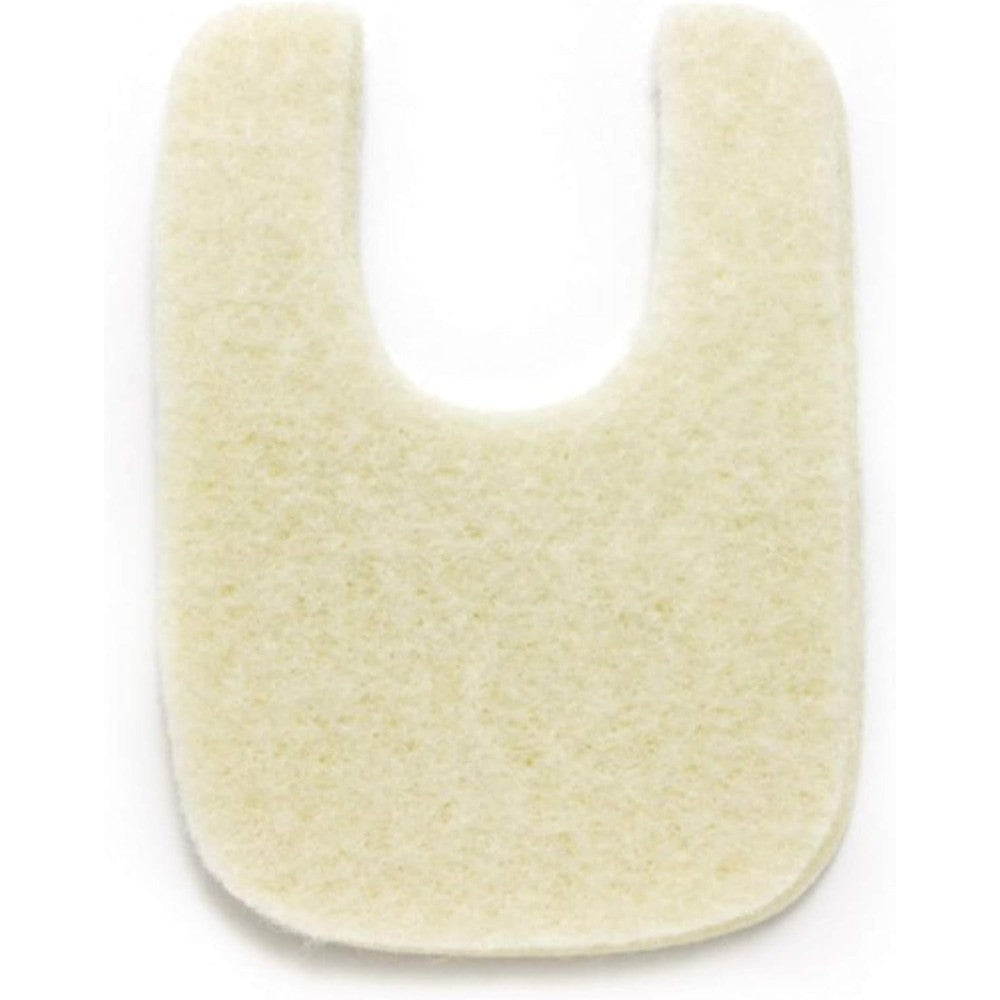 MARS Wellness Wide U Shaped Felt Callus Pads front view for foot pain relief