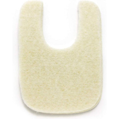 MARS Wellness Wide U Shaped Felt Callus Pads front view for foot pain relief