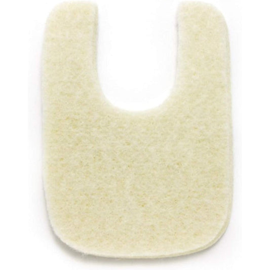MARS Wellness Wide U Shaped Felt Callus Pads front view for foot pain relief