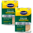 Dr. Scholl's Extra Thick Callus Removers front packaging showing medicated discs.