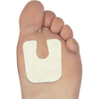 Moon Health U-Shaped Felt Callus Pads 24 pack front view metatarsal relief
