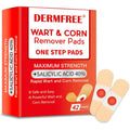 Sovs Dermfree wart and corn remover pads forty two count front view packaging