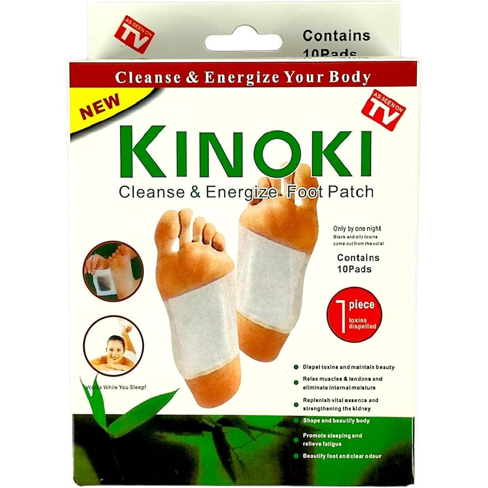 Kerguelen Kinoki Premium Natural Foot Patches front view for detox wellness.