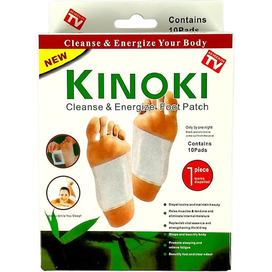 Kerguelen Kinoki Premium Natural Foot Patches front view for detox wellness.