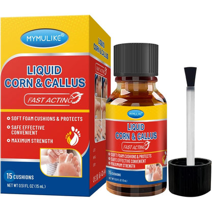 MYMULIKE Liquid Corn Remover 15ml bottle and packaging front view