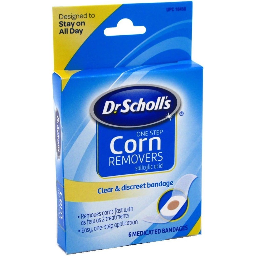 Dr. Scholl's Corn Remover One Step Maximum Strength front view authentic foot care