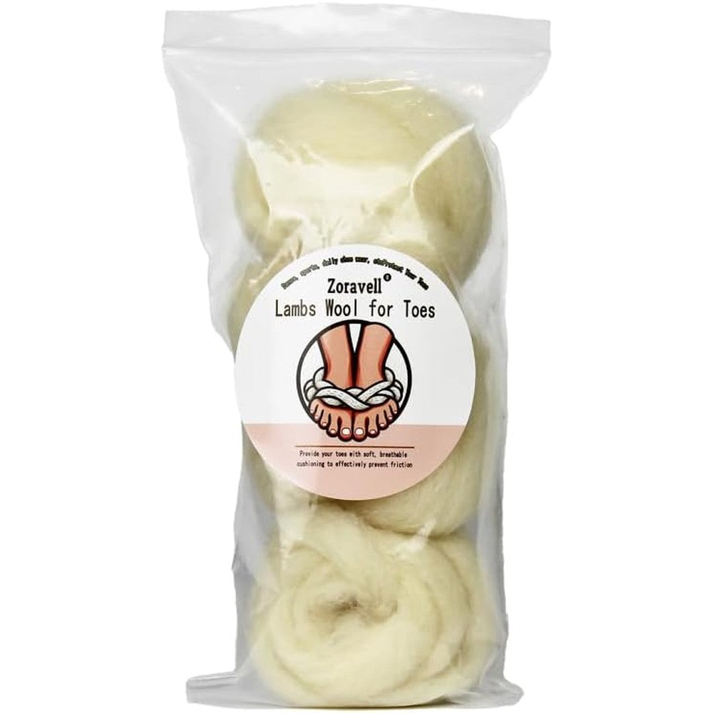 Premier Zoravell lambs wool padding front view for foot pain relief