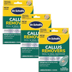 Dr. Scholl's Duragel Callus Remover 12 count pack front view with salicylic acid treatment.