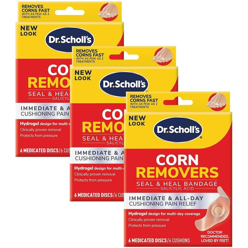 Dr. Scholl's Corn Removers Seal and Heal Bandage 18 Count front packaging view