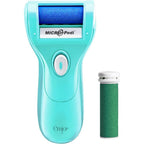 Emjoi Micro-Pedi Callus Remover Turquoise front view for professional foot care.