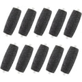 YYWEYUS Extra Coarse Replacement Rollers 10 pack front view for pedicure