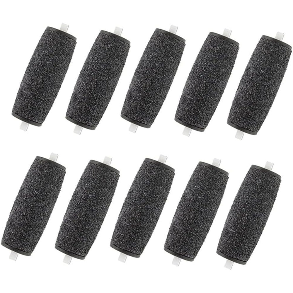 YYWEYUS Extra Coarse Replacement Rollers 10 pack front view for pedicure