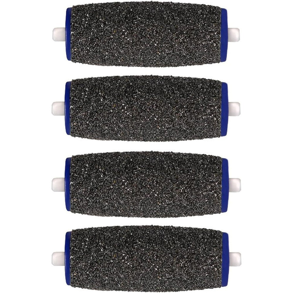 DiscoveryHealth Extra Coarse Pedicure Refill Rollers 4-pack front view for electronic foot files.