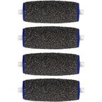 DiscoveryHealth Extra Coarse Pedicure Refill Rollers 4-pack front view for electronic foot files.