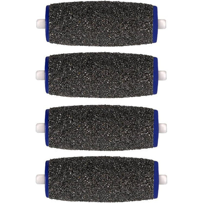 DiscoveryHealth Extra Coarse Pedicure Refill Rollers 4-pack front view for electronic foot files.
