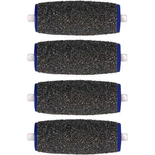 DiscoveryHealth Extra Coarse Pedicure Refill Rollers 4-pack front view for electronic foot files.