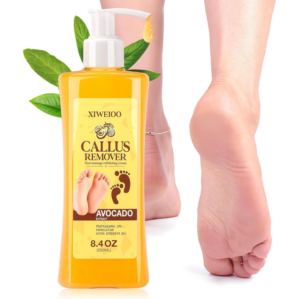 XIWEIOO Foot Callus Remover Gel Kit front view for professional pedicure.
